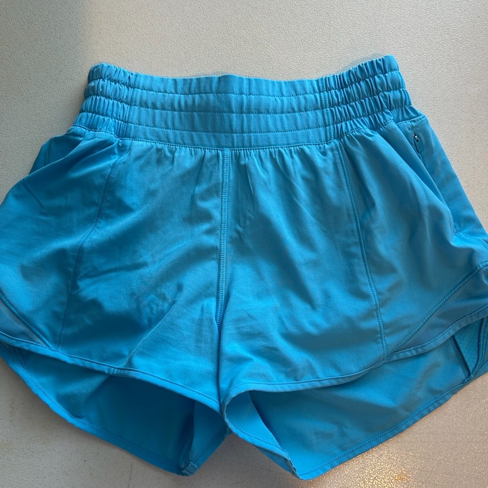 lululemon athletica Women's Bright Turquoise Running Shorts